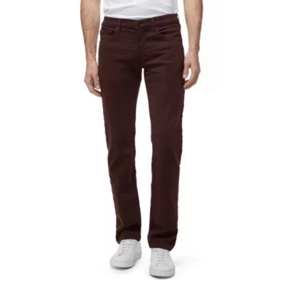 J Brand Kane Keckley Coquina Burgundy Slim Straight Fashionable Pants SZ‎ 31